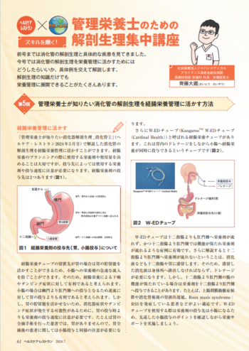 『ヘルスケア・レストラン』2024年7月号「管理栄養士のための解剖生理集中講座」第5回