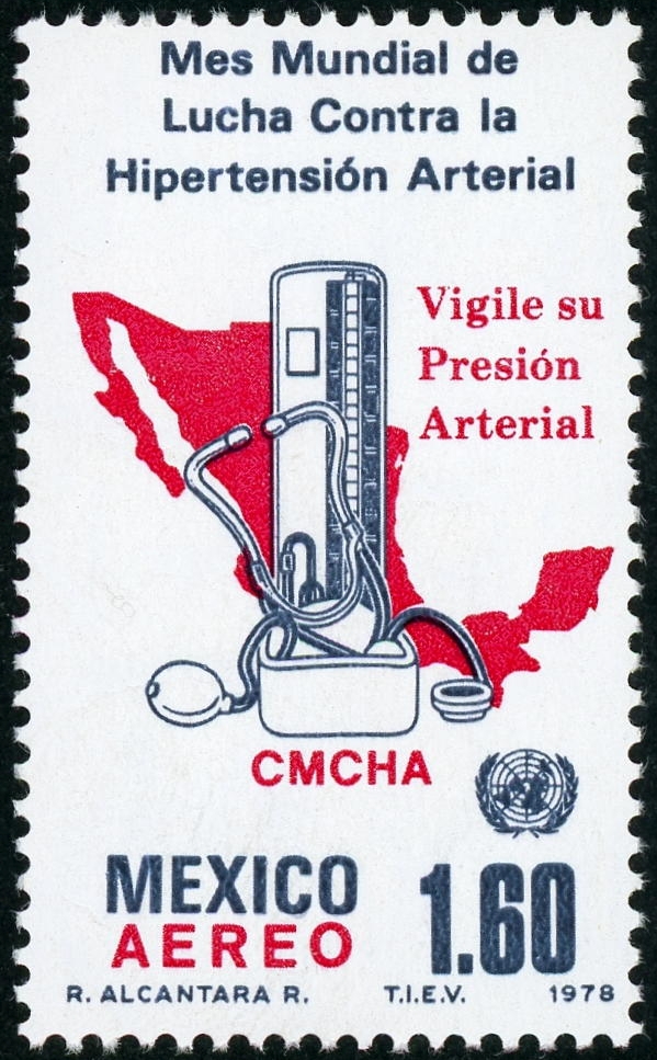 切手紹介５：メキシコ（1978年発行）—血圧計と健康管理
